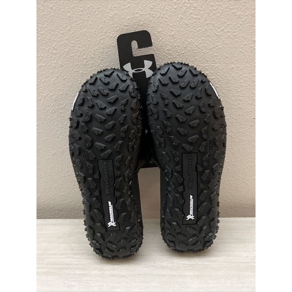 Under Armour 3025047 001 Men Sz 11 Fat Tire Sway Slides Black Michelin Tread - Picture 2 of 8